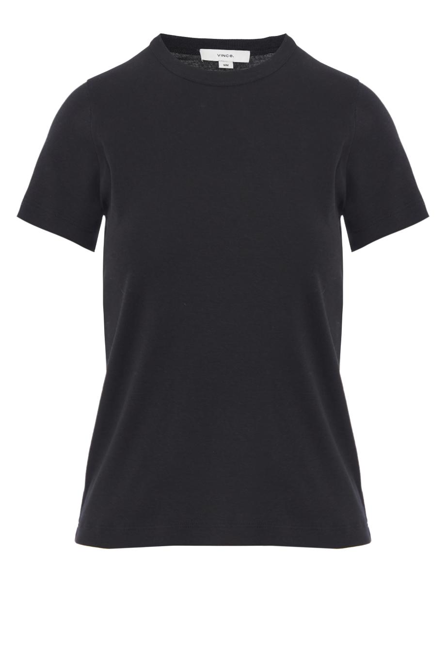 Pima Cotton-Blend '90s Shrunken T-Shirt in black