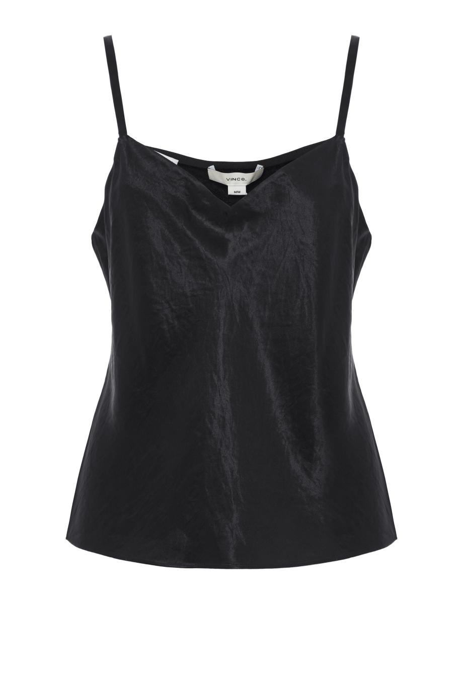 Satin V-Neck Camisole in blue
