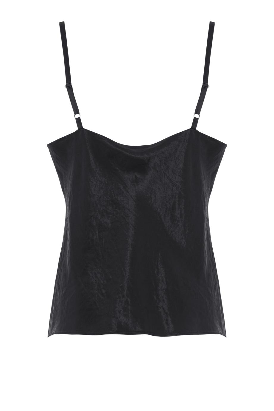 Satin V-Neck Camisole in blue