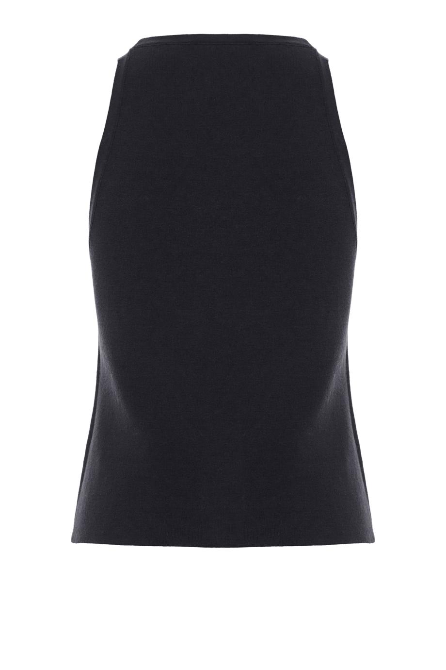 Jersey tank top in black