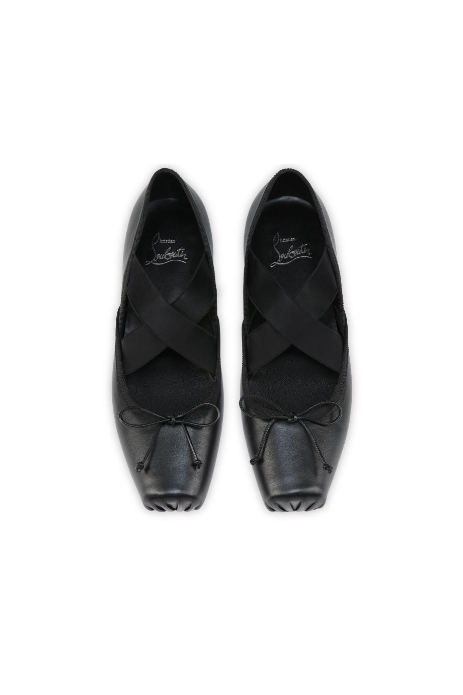 Jane Nina patent-leather flats in black