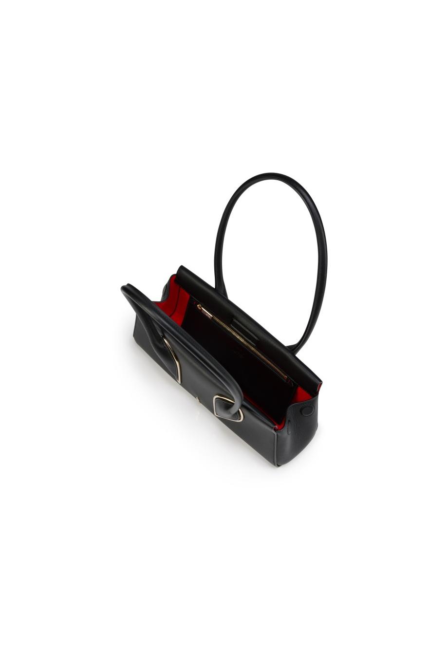 Venus leather baguette in black