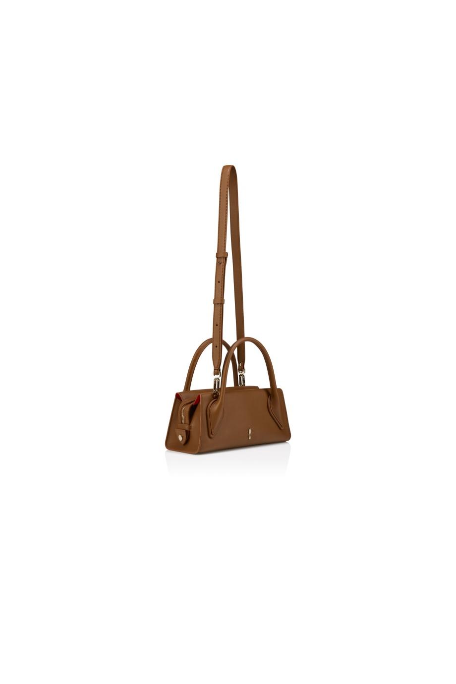 Venus crossbody leather bag in black