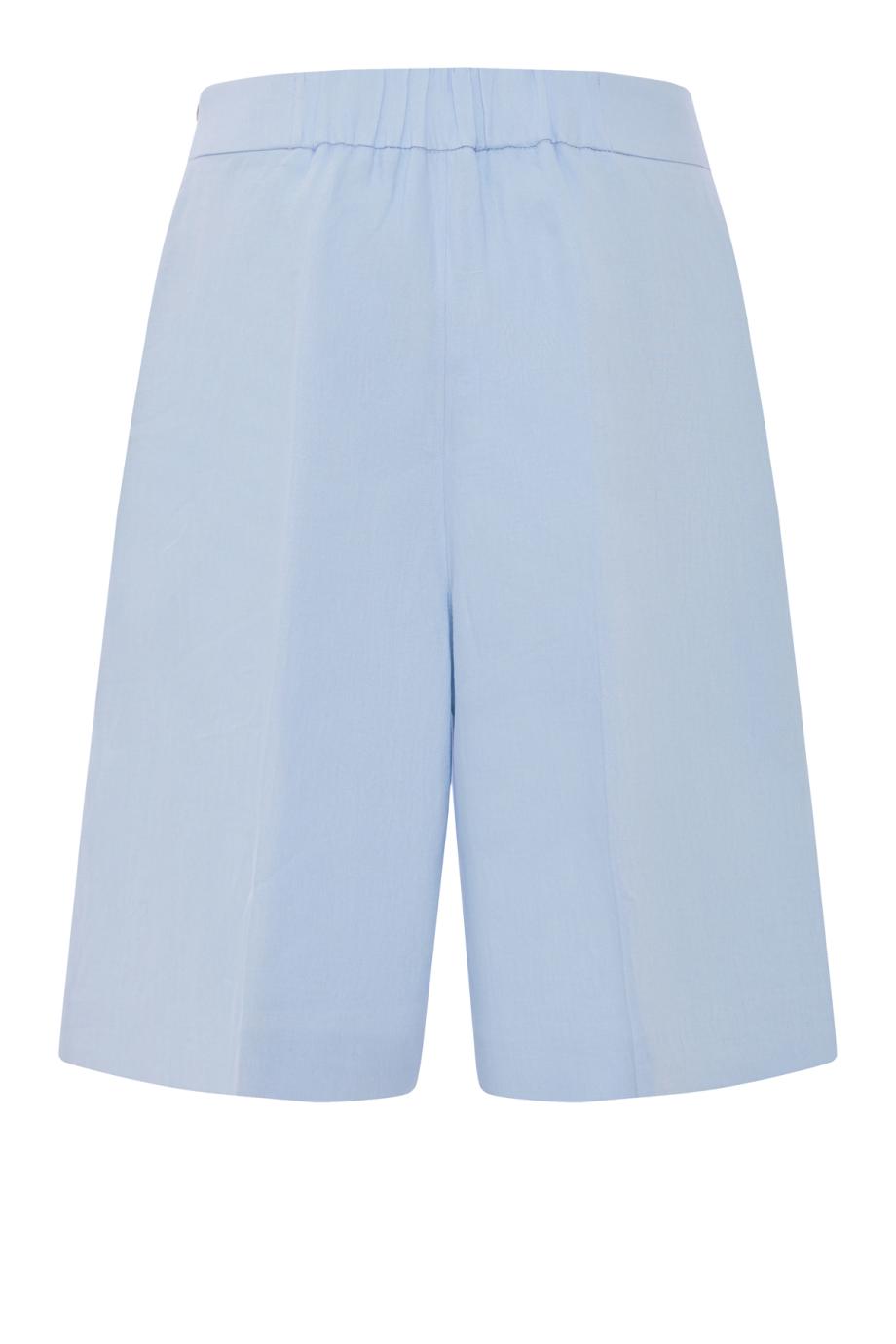Linen shorts in blue