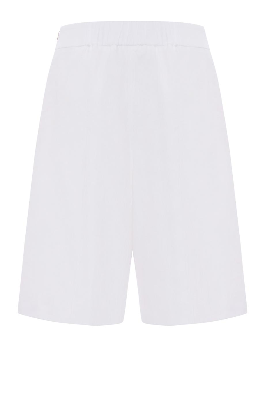 Linen shorts in white