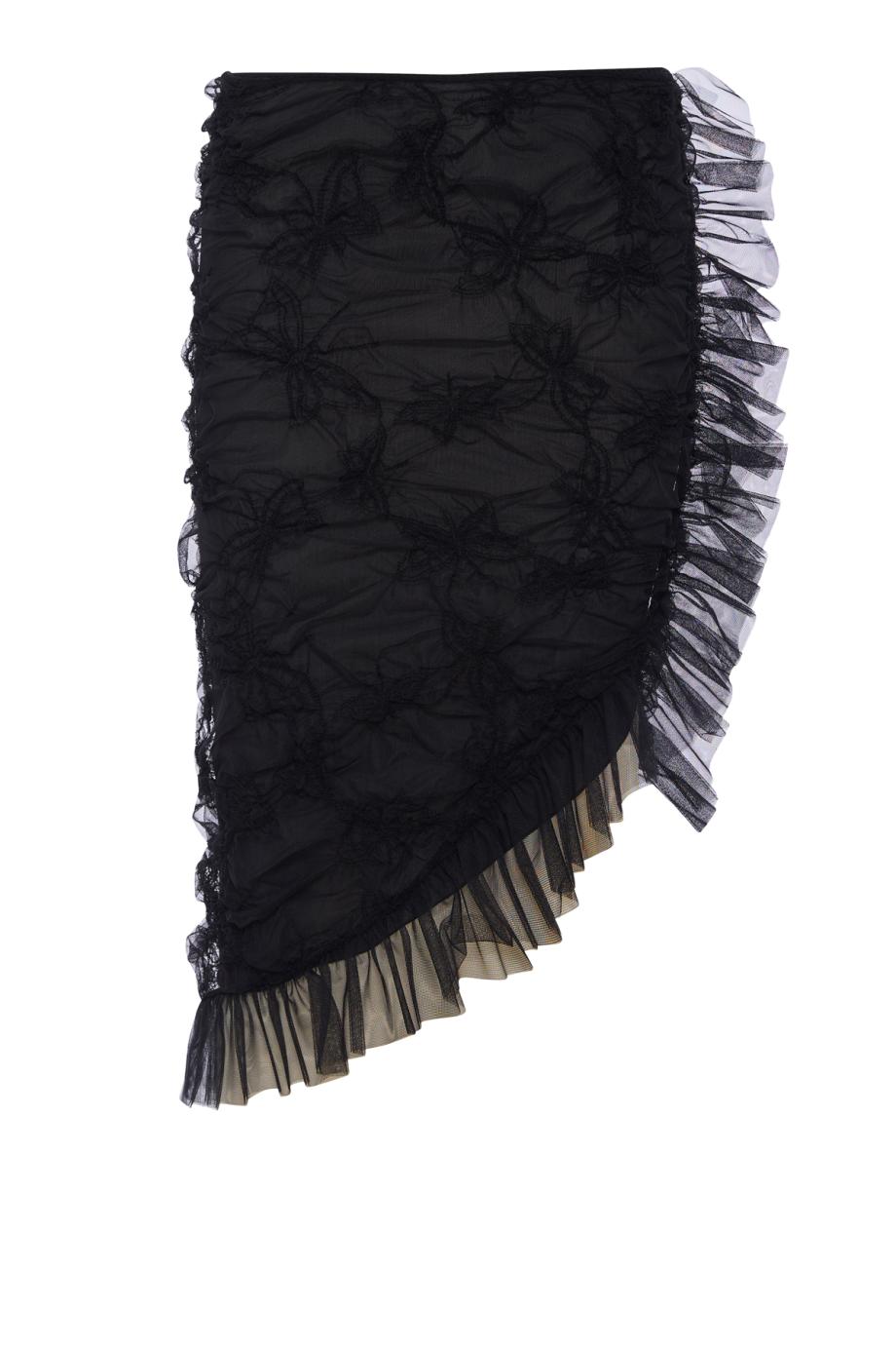 ΦΟΥΣΤΑ NET EMBROIDERED RUFFLE