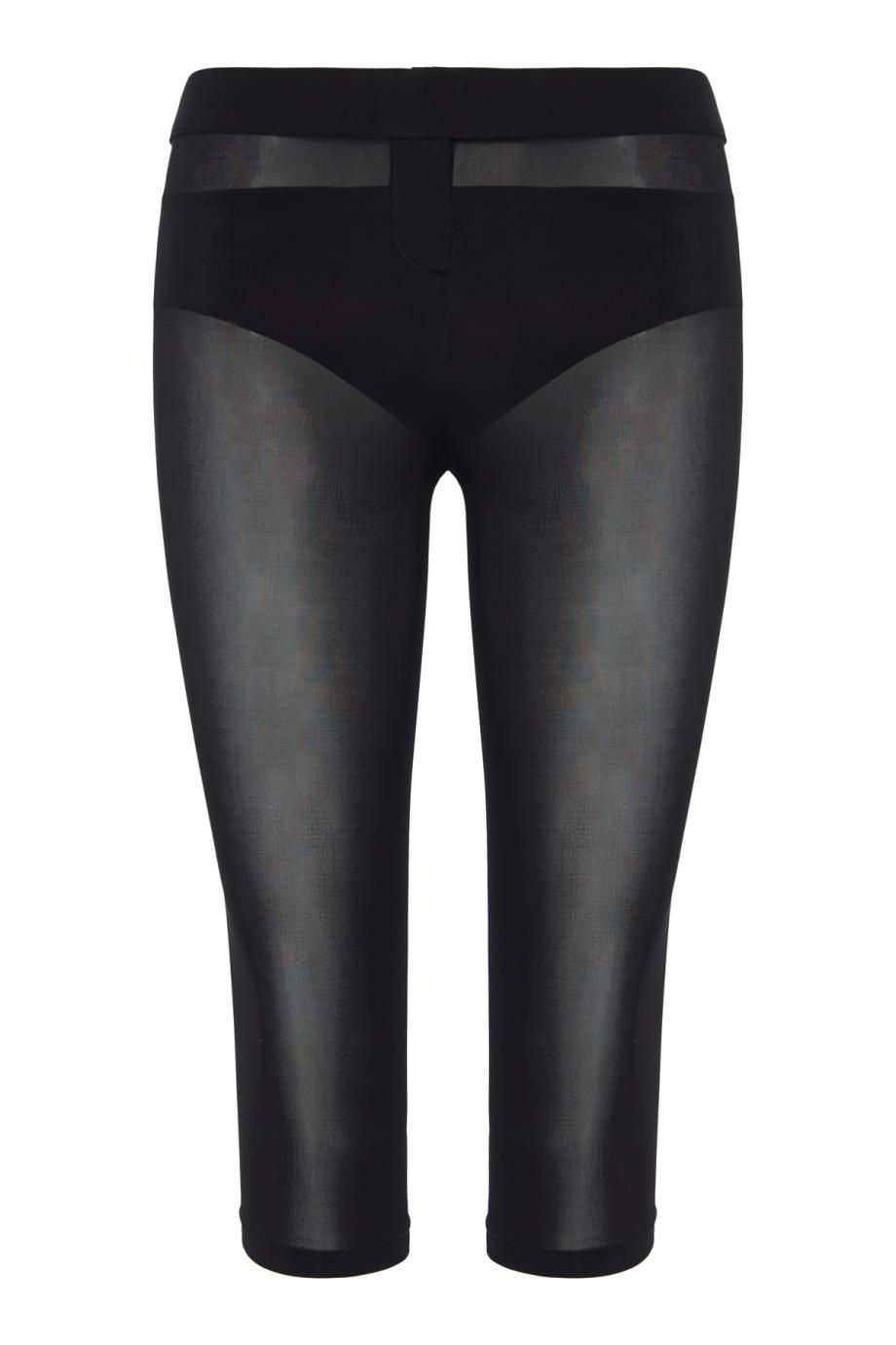 Mesh pants in black