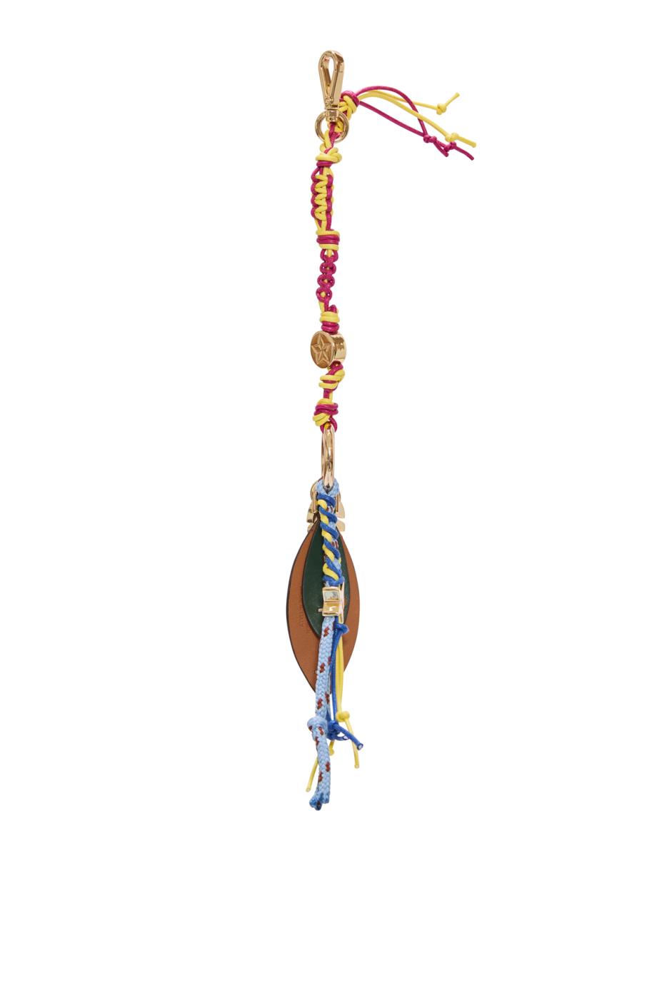 Malanga leather keychain in apple