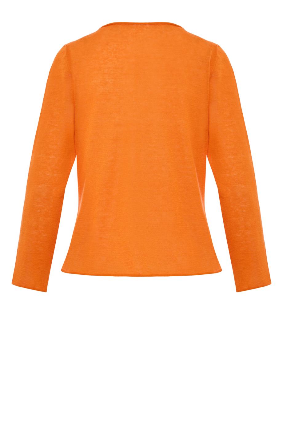 Linen, cashmere and silk sweater in OJ