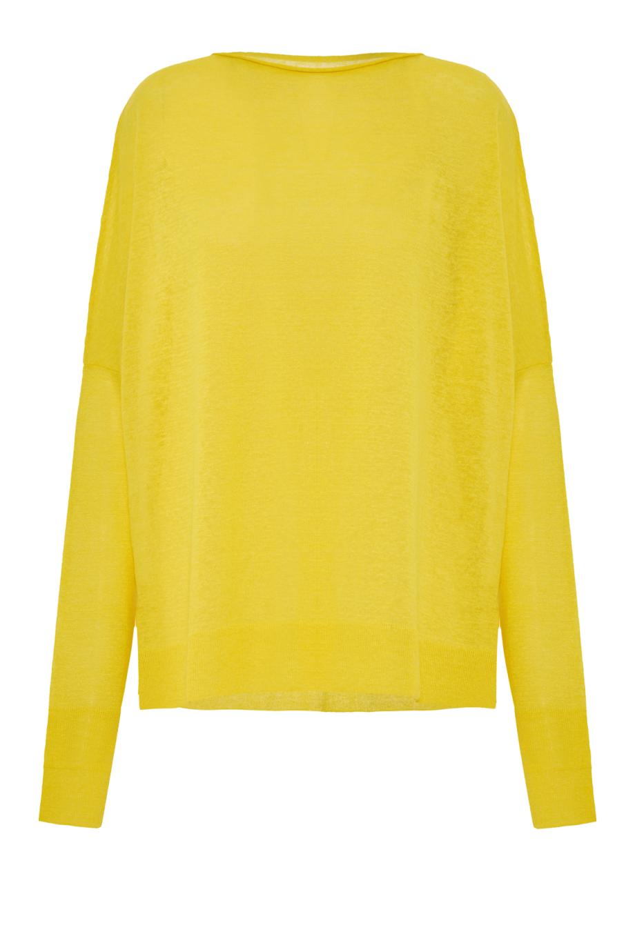 Linen, cashmere and silk sweater in sunray 