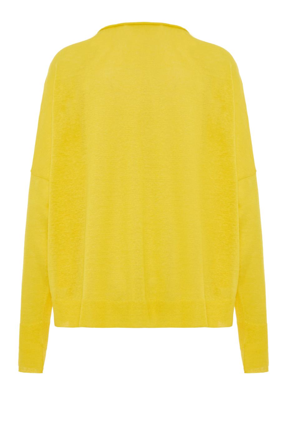 Linen, cashmere and silk sweater in sunray 