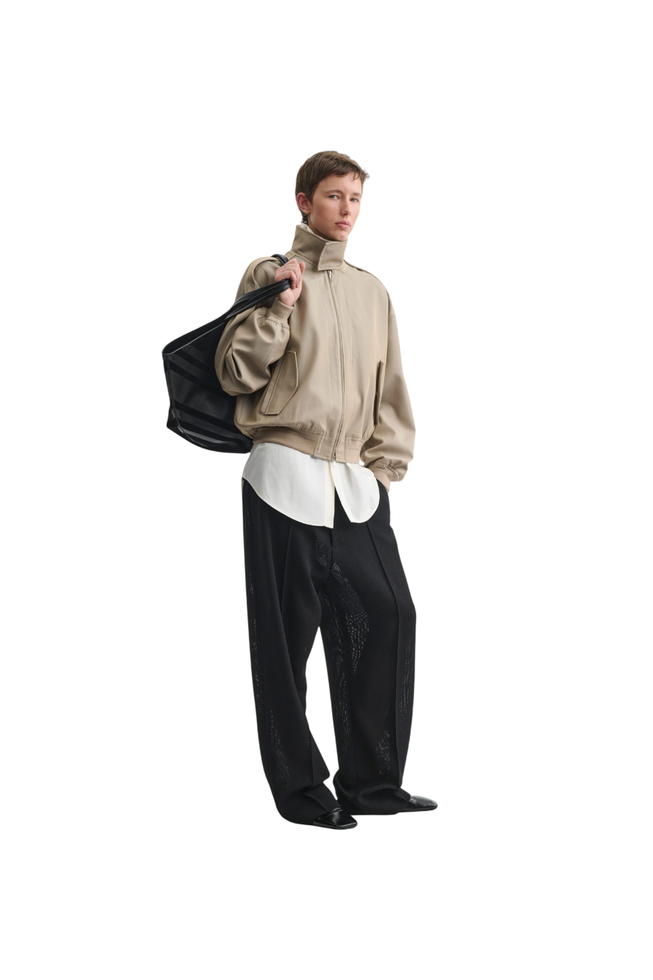 Harrington cotton jacket in desert