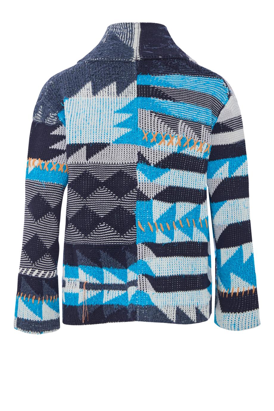 Hoppy Navajo Cotton Cardigan in sky