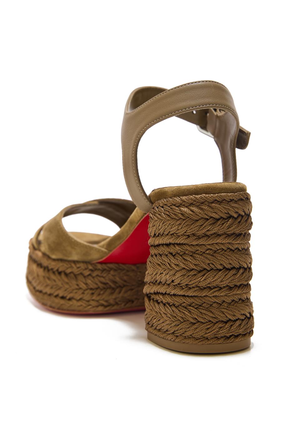 Carakala 85 suede sandals in bronzo