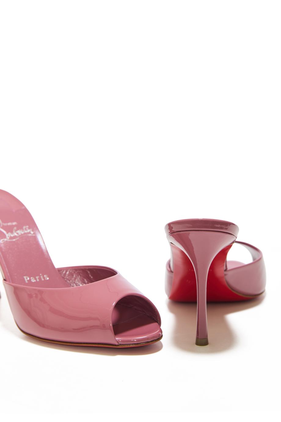 Me Dolly 85 patent-leather mules in palacy
