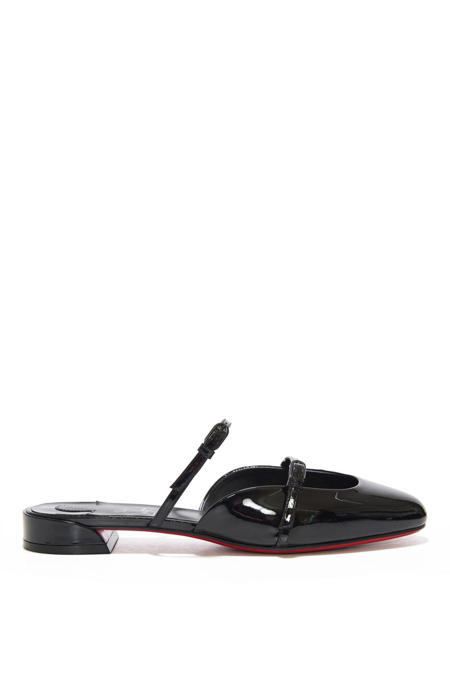 Jane Nina patent-leather flats in black
