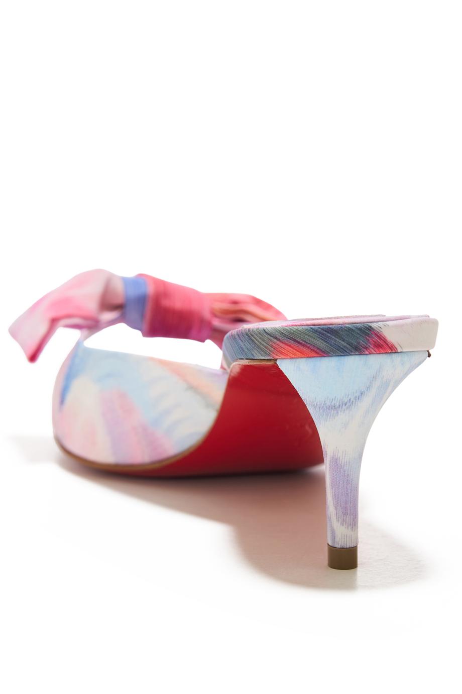 Mulazee 60 crepe mules in multicolor