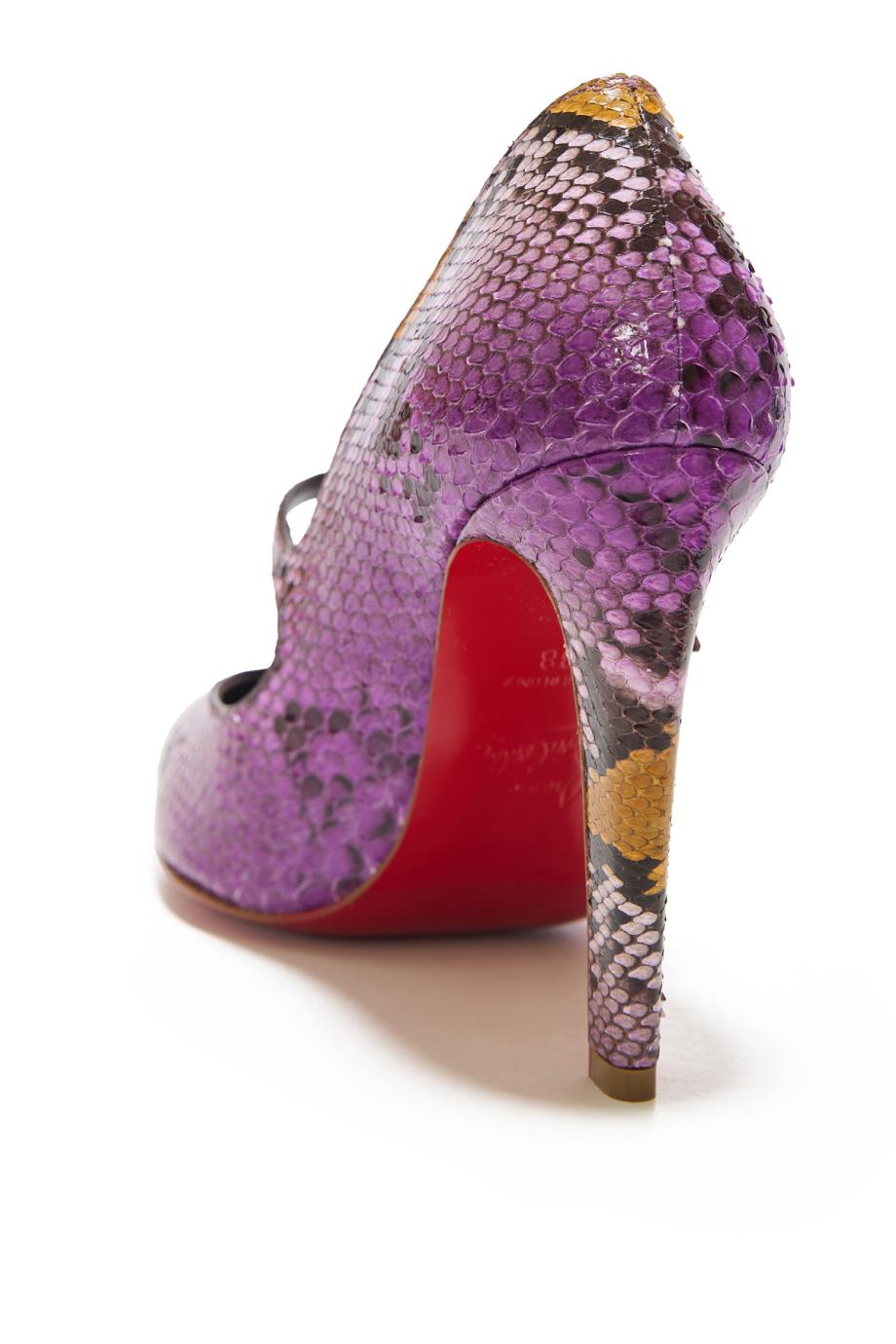 Mary Fannylove 100 python pumps in Rhapsody