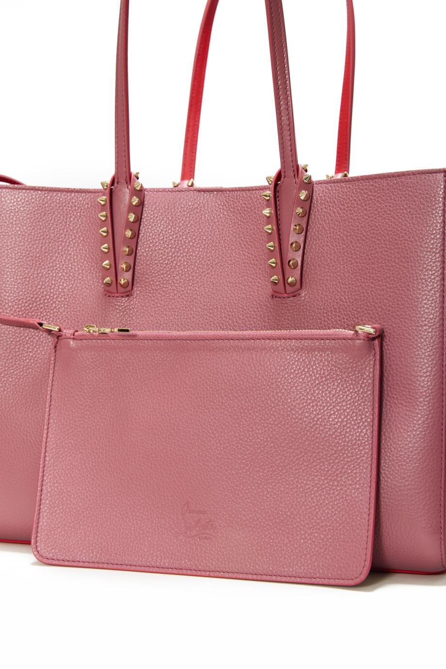 Cabata small leather tote in cuoio