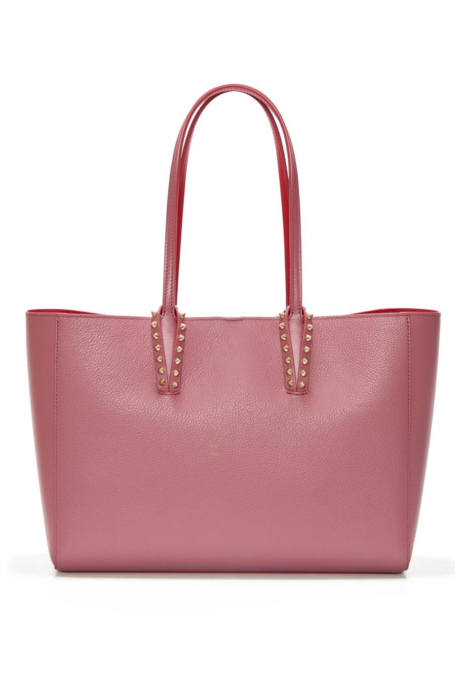 Cabata small leather tote in cuoio