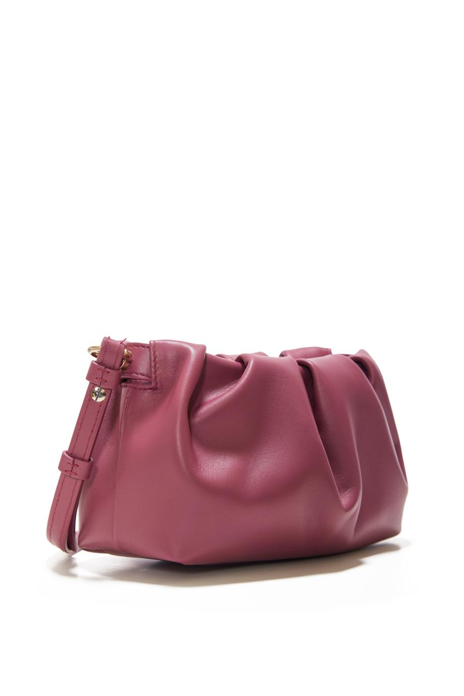 Eva mini leather crossbody bag in palacy