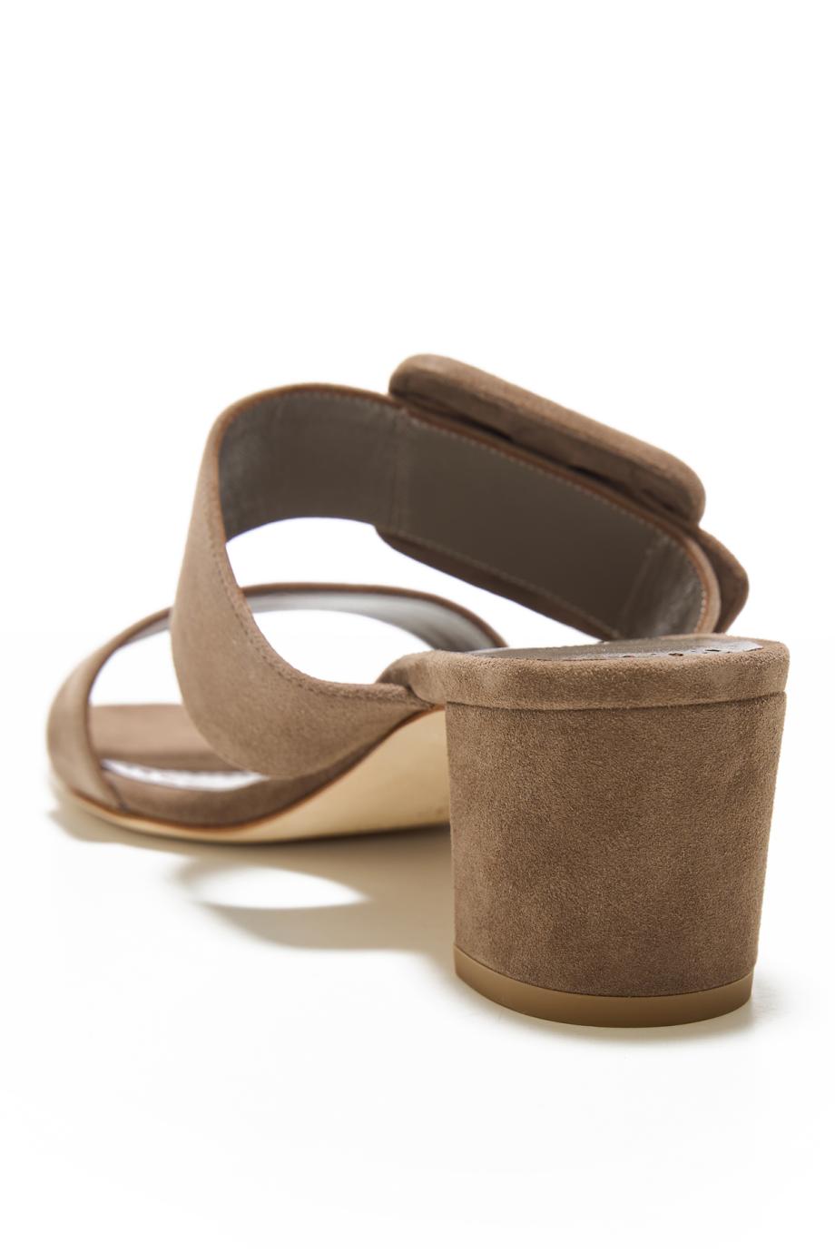 Newton 50 suede sandals in griege