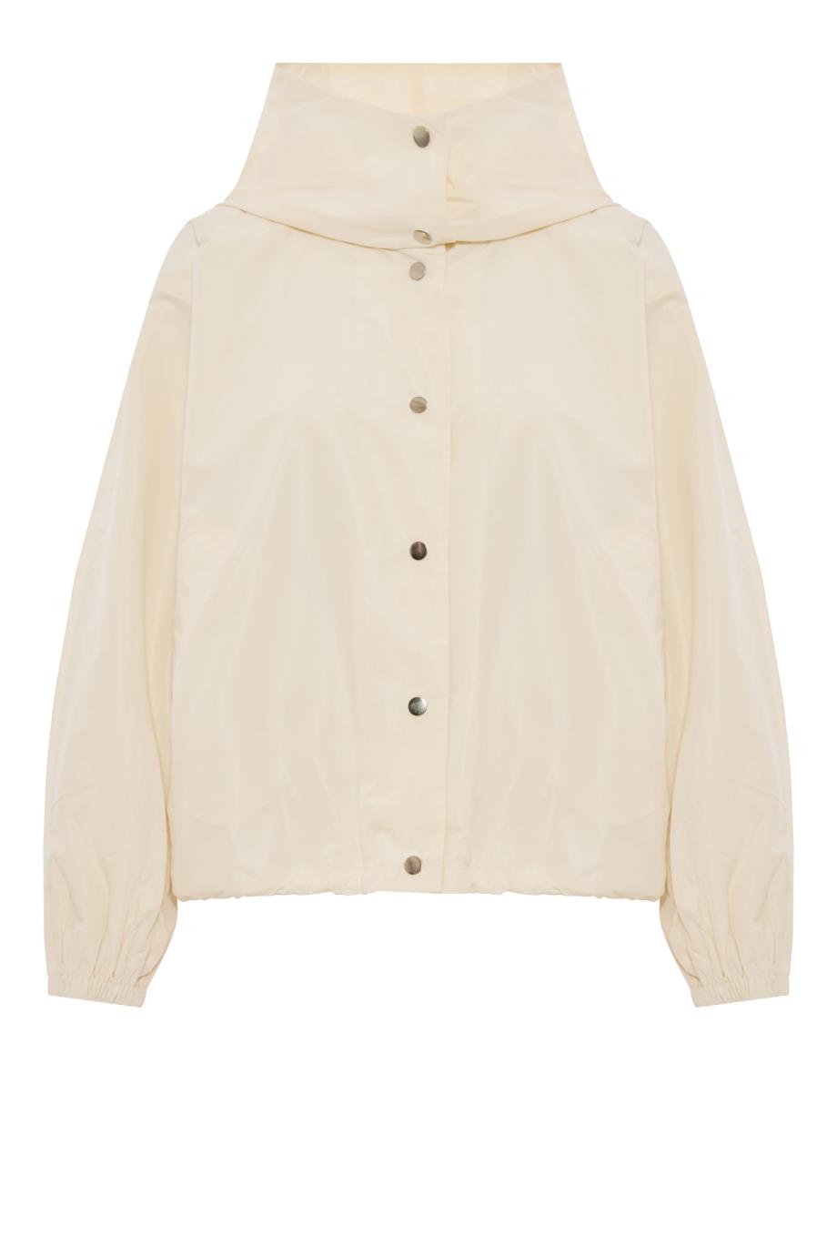 Silk-blend jacket in cream