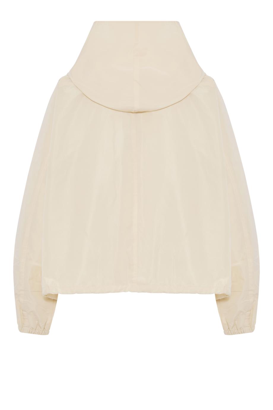 Silk-blend jacket in cream
