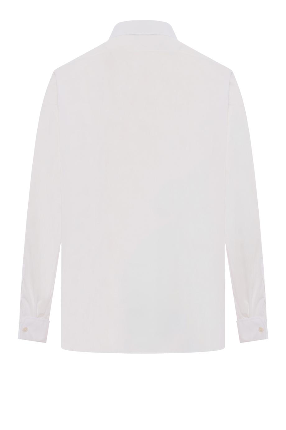 Fiora printed cotton shirt in white 