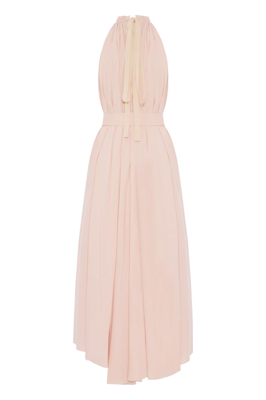 Frida cotton-blend maxi dress in light pink 