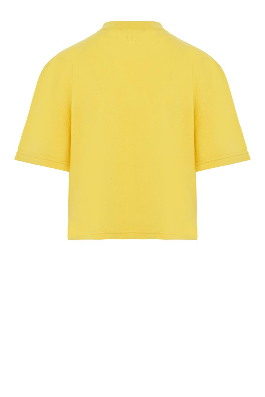 Cashmere sweater in yellow 
