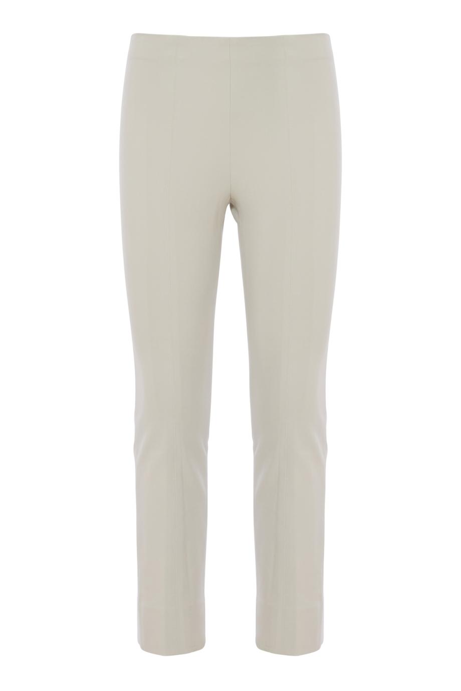 Bobbi High-Rise Stitch-Seam Ponte Legging in gesso