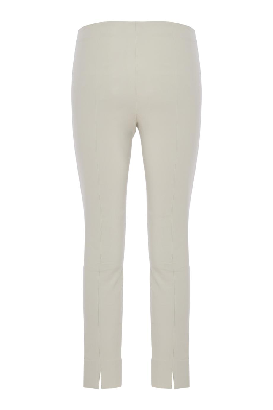 Bobbi High-Rise Stitch-Seam Ponte Legging in gesso