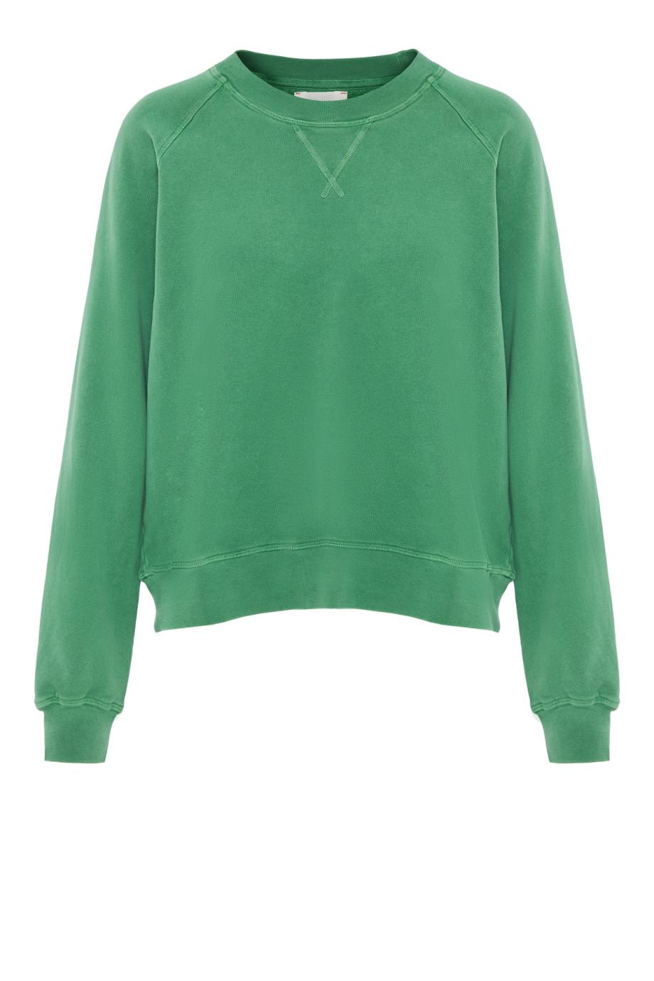 Marathon cotton sweatshirt in aloe