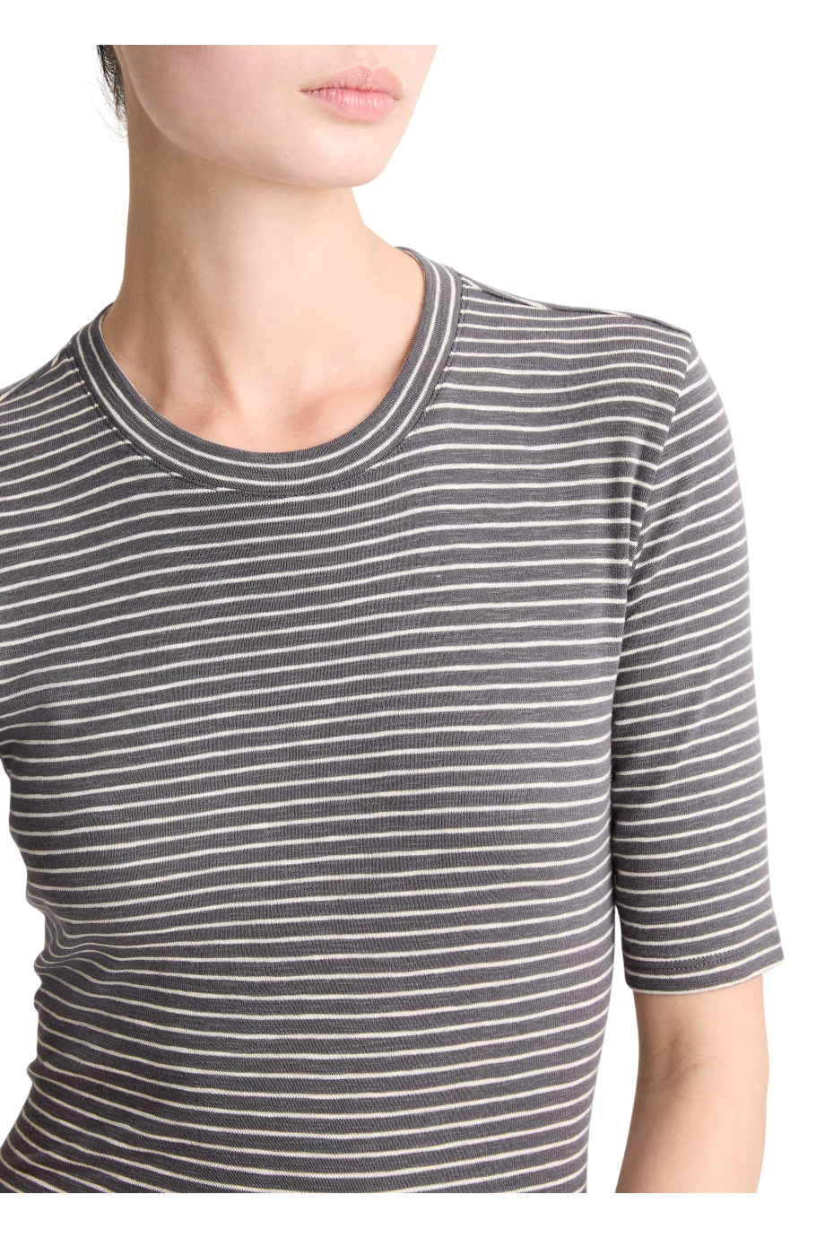 Striped cotton top in oceana