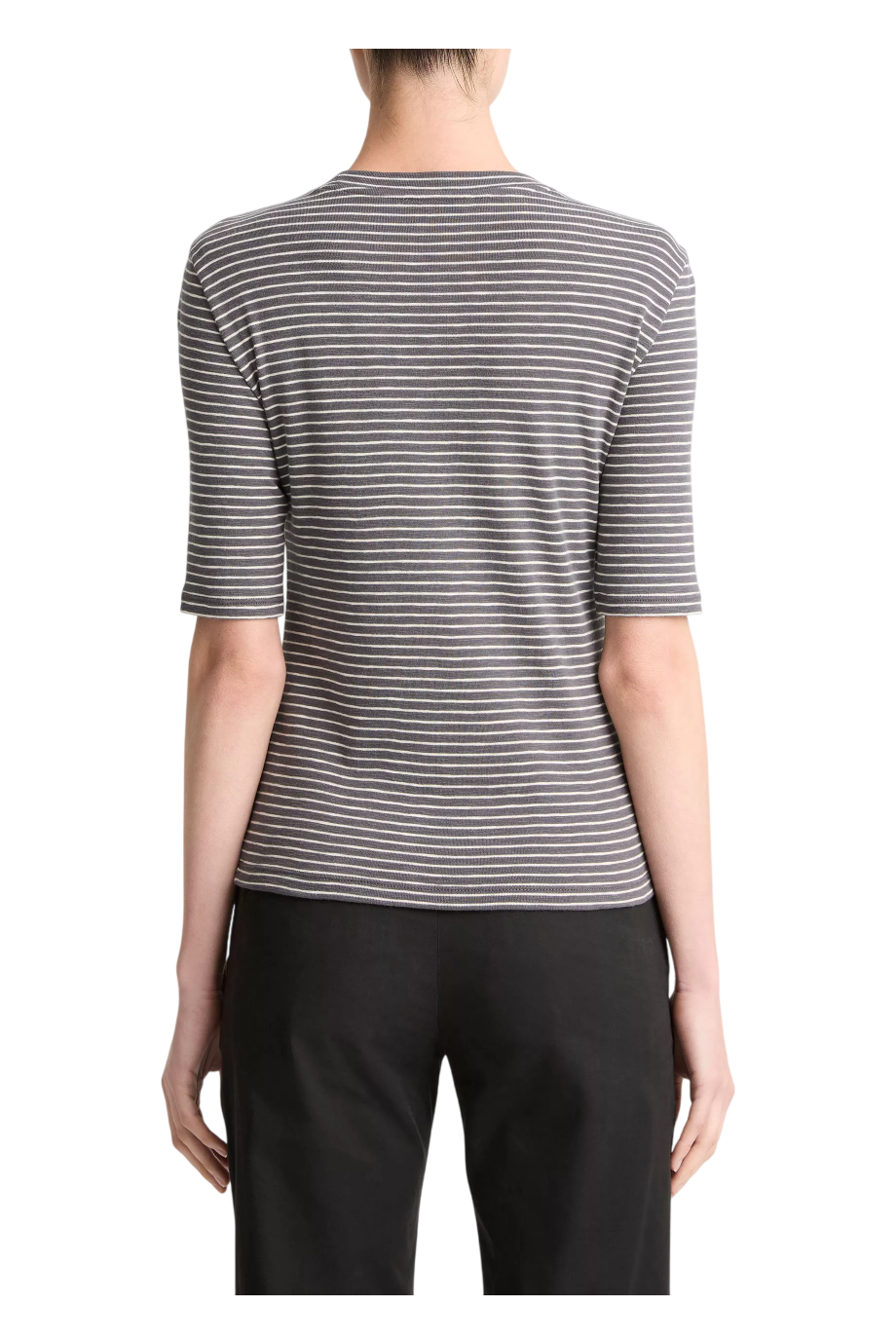 Striped cotton top in oceana