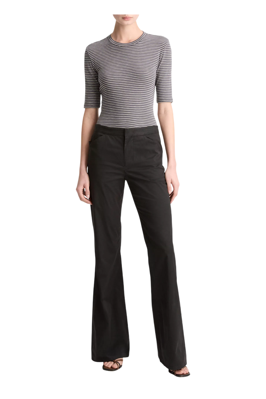 Striped cotton top in oceana