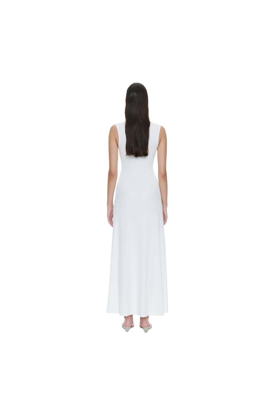 Hiero embellished jersey maxi dress in white
