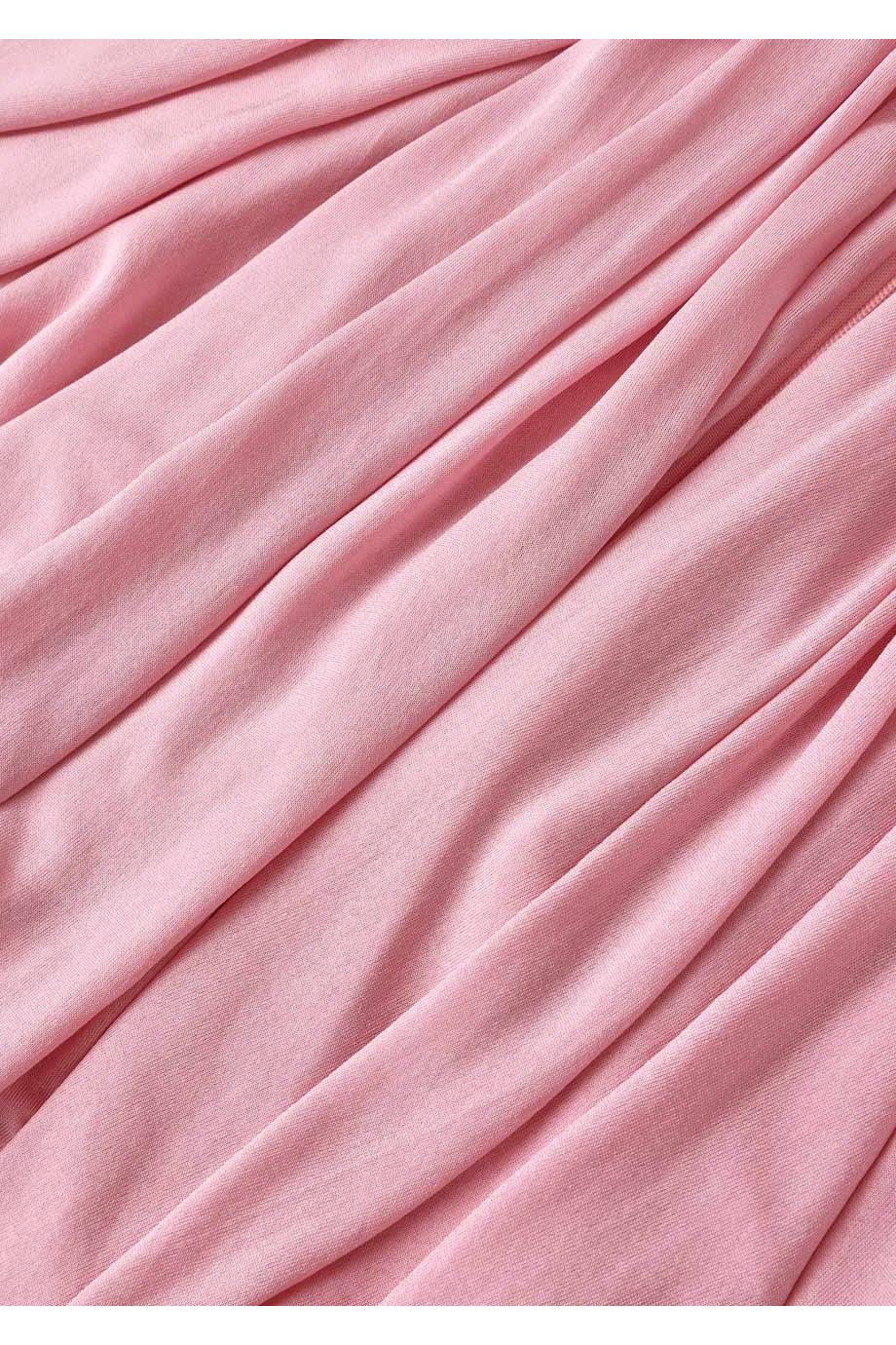 Alchemy crepe caped top in light pink
