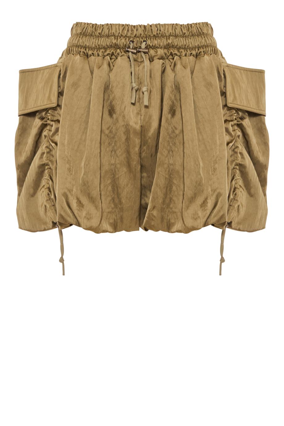ViscoseTwill balloon shorts in vert