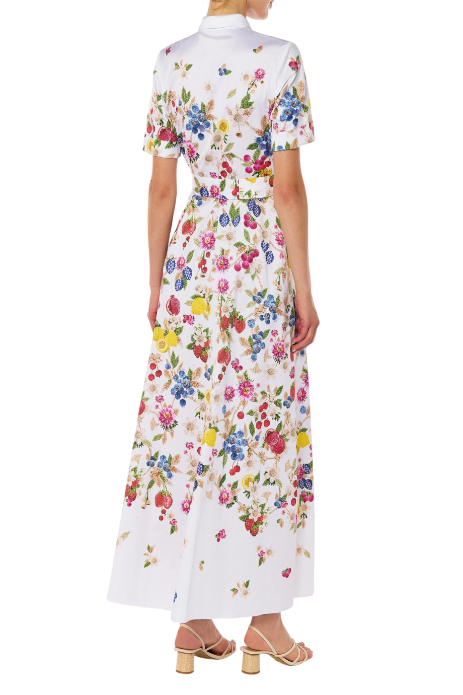 Como printed cotton poplin maxi dress in fruttatova
