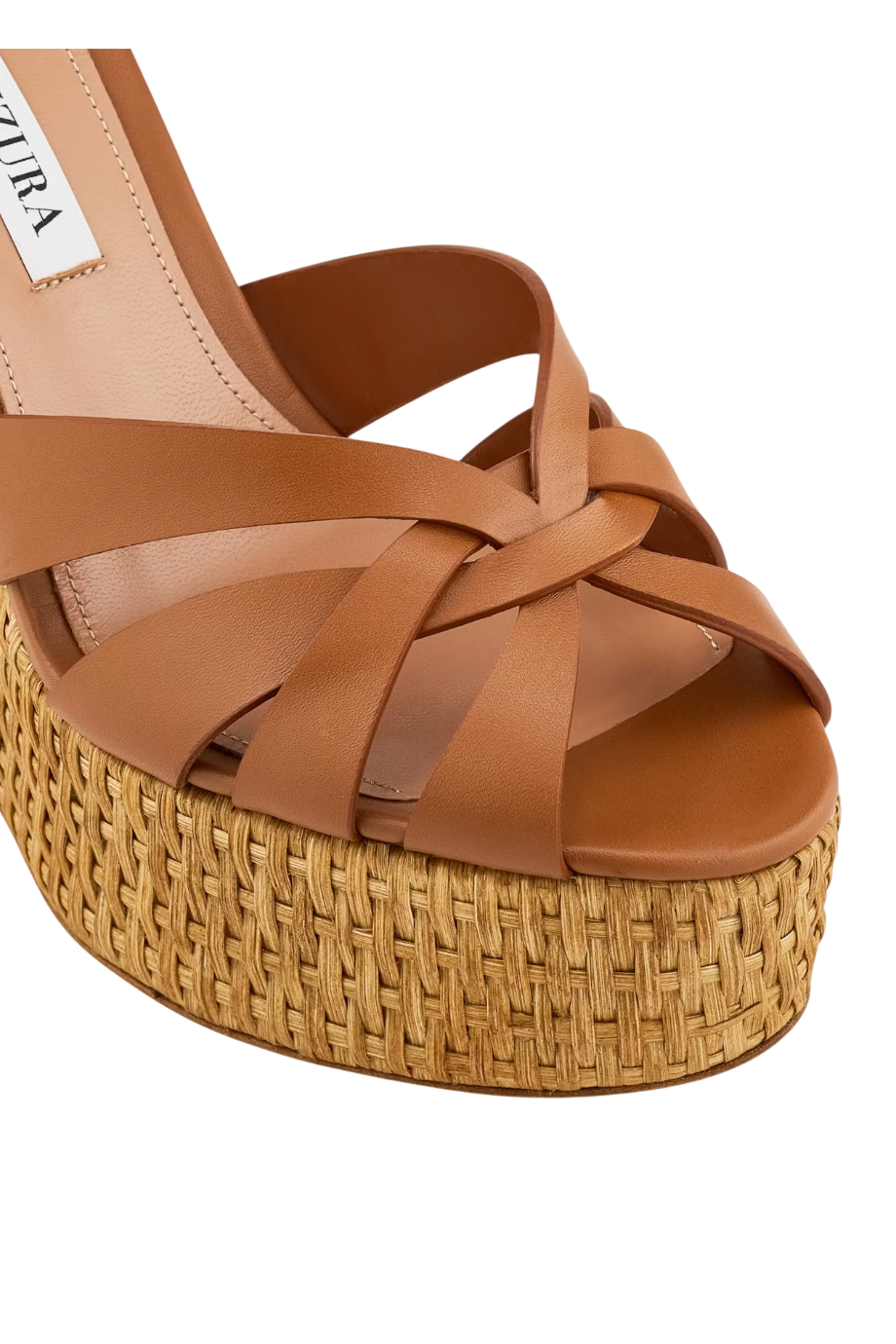 Copacabana 130 wedge sandals in tobacco