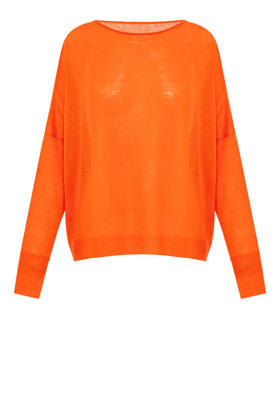 Linen, cashmere and silk sweater in OJ