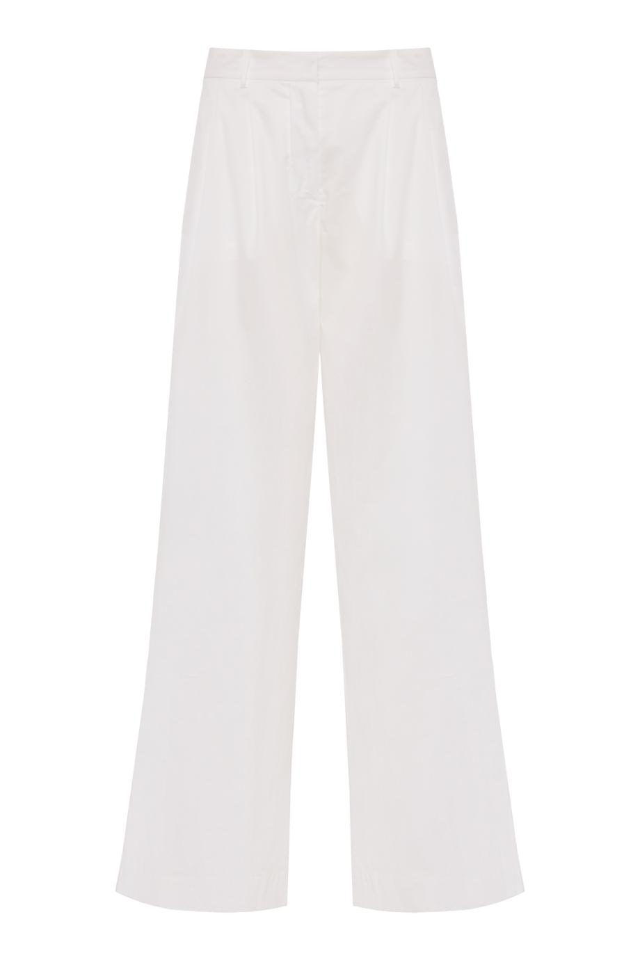 Pince cotton-blend pants in ottico
