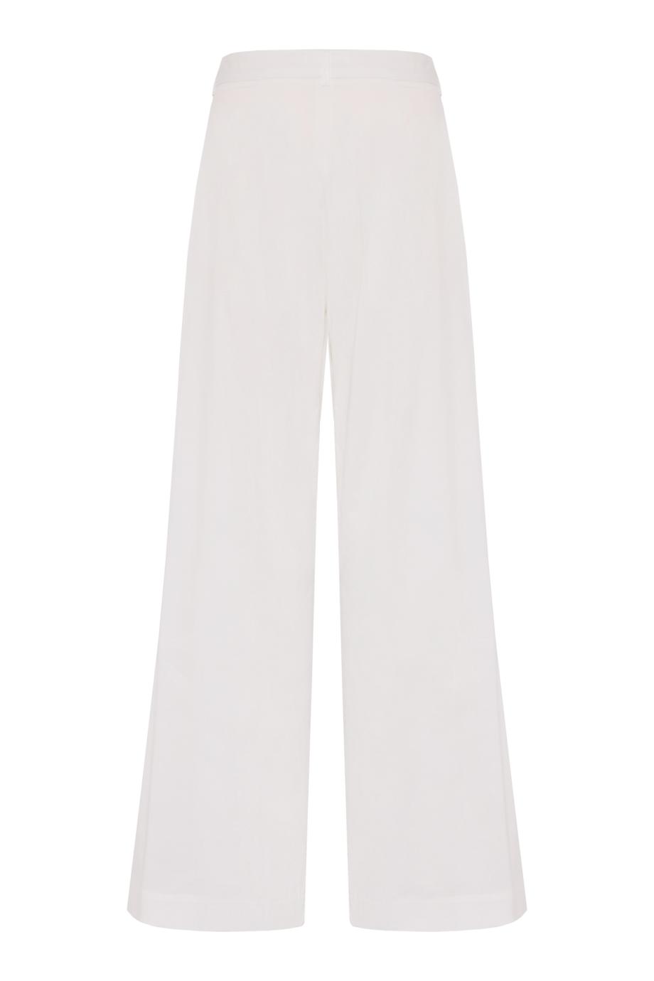 Pince cotton-blend pants in ottico