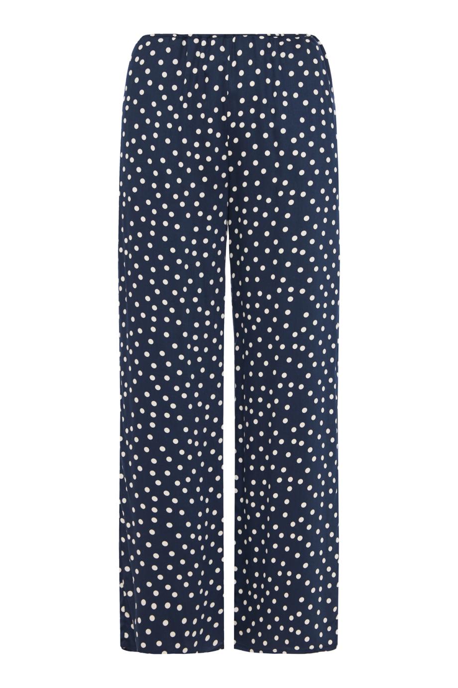 Largo polka-dot pants in navy