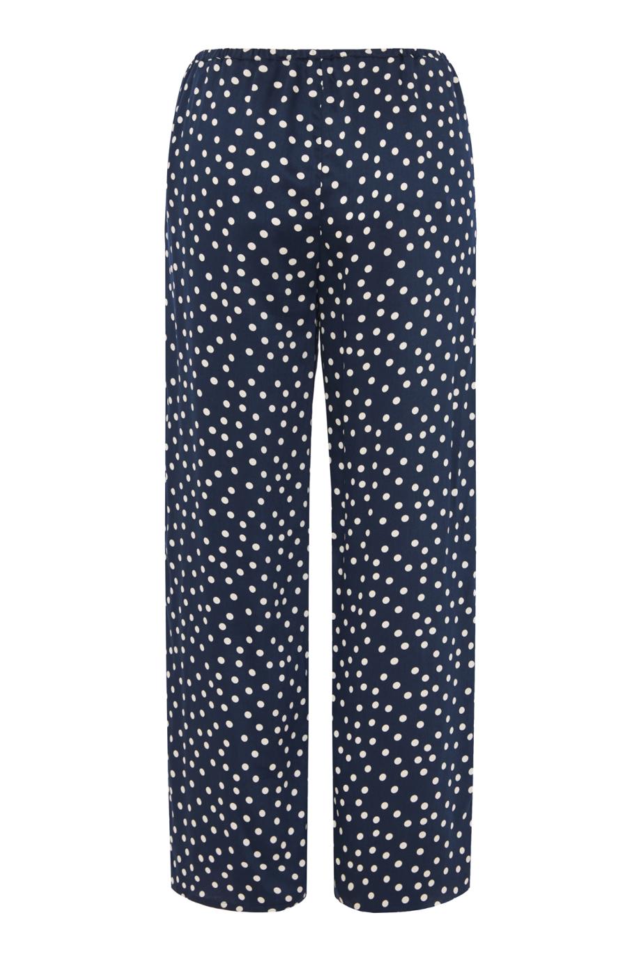 Largo polka-dot pants in navy