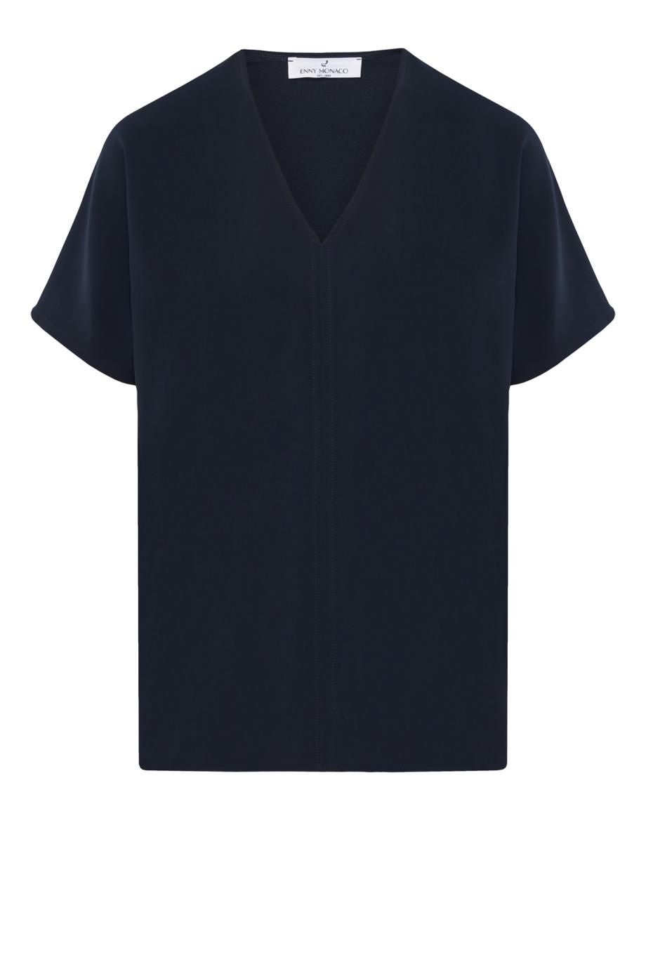 Casacca crepe top in blue