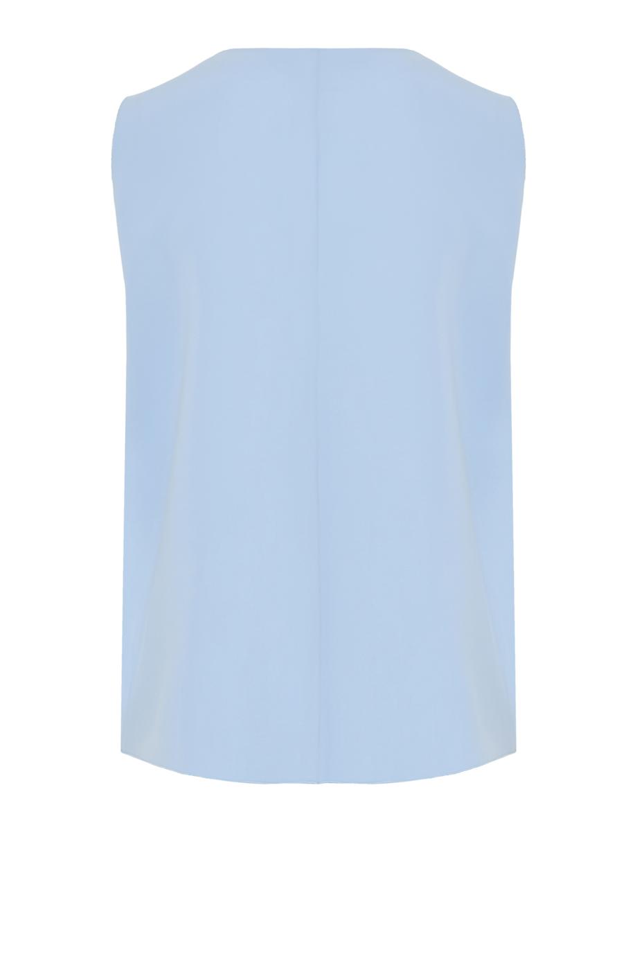Scollo crepe top in sky