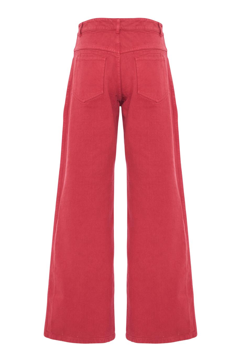 Relaxed denim jeans in watermelon